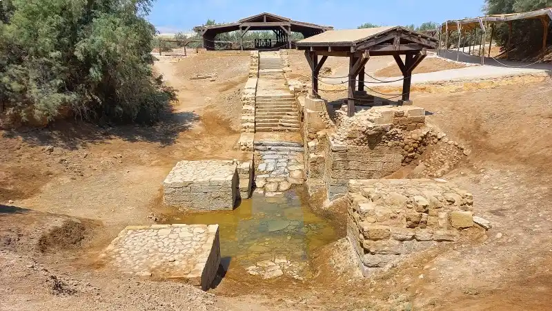 Exact baptism site of Jesus